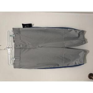 Champro Triple Crown Knicker Premium Baseball Pant Gray with Blue Stripe Medium